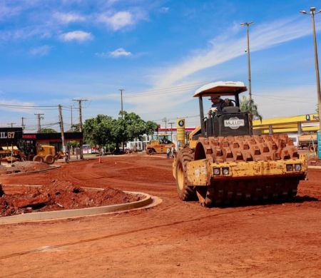 Obras no Trevo Imbirussu já têm mais de 36% concluídas  Obras no Trevo Imbirussu já têm mais de 36% concluídas