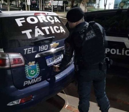 Suspeito de tráfico é preso em ação da Força Tática em MS