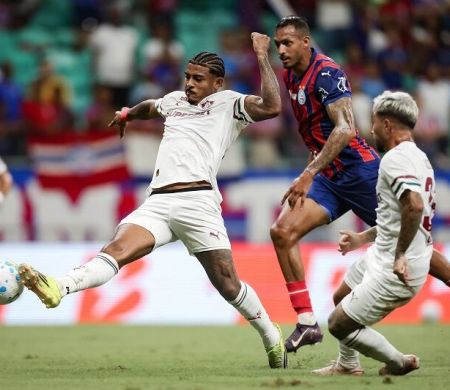 Fluminense sai na frente, mas Bahia busca empate pelo Brasileirão