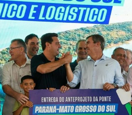 Governadores farmalizam anteprojeto da ponte entre MS e PR