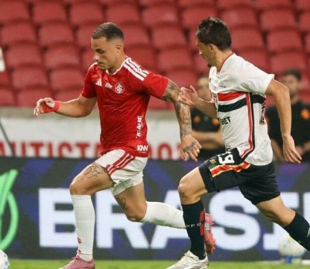 São Paulo busca o empate no fim contra o Internacional no Beira-Rio