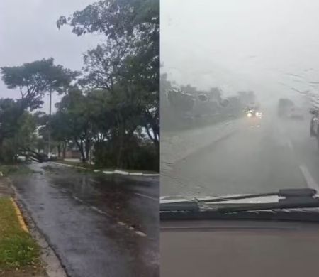 Temporal despeja 44 mm em 1 hora, alaga ruas e causa caos em Campo Grande