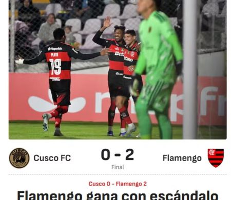 AS detona arbitragem e fala em 'Escândalo do VAR' na vitória do Flamengo