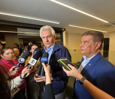 Ronaldo Caiado reforça prestígio político de Nelsinho Trad em agenda na Capital