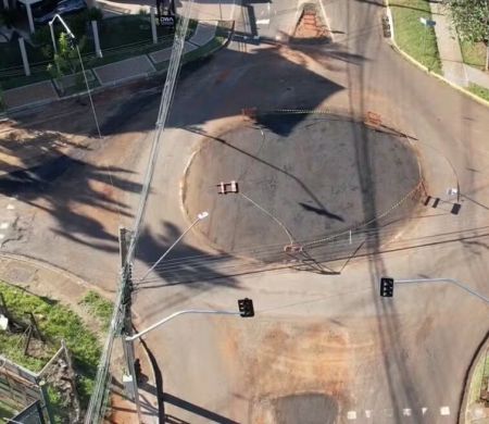 Obras em rotatórias impactam trânsito em Campo Grande nesta segunda