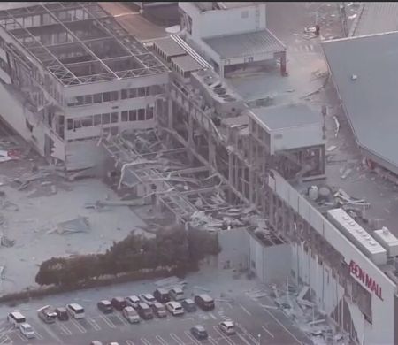 Terremoto provoca desabamento de shopping e deixa vítimas no Japão