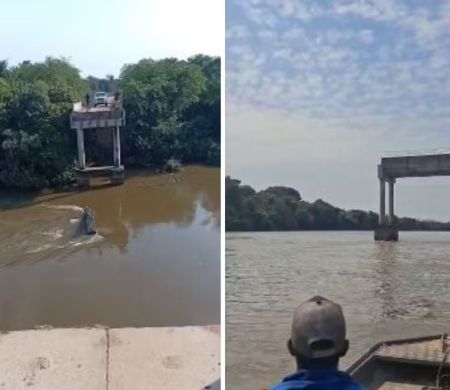 MS decreta emergência em 3 cidades após colapso de ponte no Rio Taquari&nbsp;