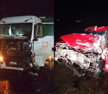 Colisão com carreta deixa três mortos na BR-158, em Três Lagoas