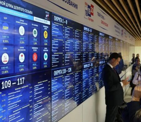 Partido pró-Putin vence eleição russa com mais de 57% dos votos