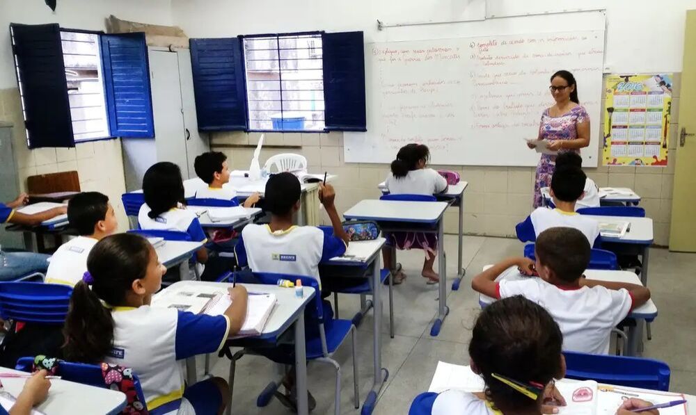 Professora ministrando aula (Foto: Sumaia Vilela/ABr)