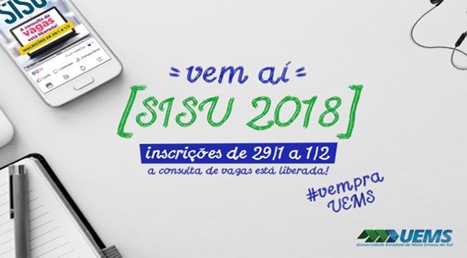 UEMS oferecerá 2.338 vagas em 57 cursos pelo Sisu 2018