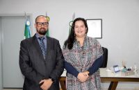 Rhaiza recebe visita do novo delegado regional de Naviraí