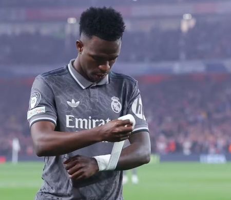 Vini Junior encara críticas e desafio de virada contra o Arsenal