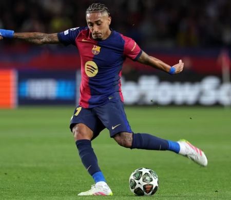 Raphinha pode igualar recorde de CR7, na Champions, contra a Inter de Milão