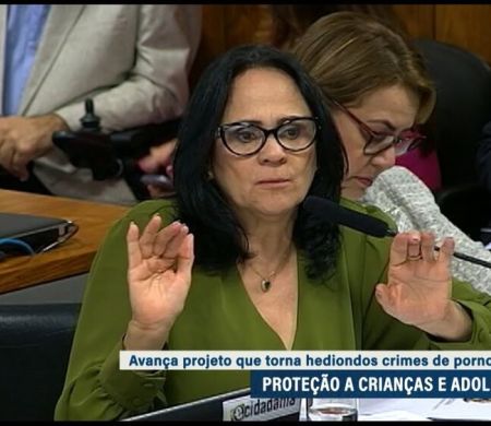 Damares cobra endurecimento da lei para punir quem armazena pornografia infantil