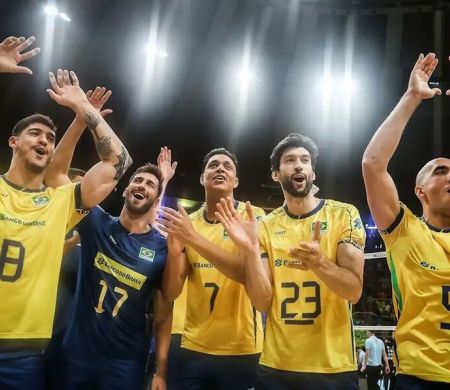 Seleção de vôlei faz 3 a 0 na invicta Eslovênia na Liga das Nações