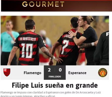 'Cuidado Chelsea', diz As, com elogio ao Fla e a Filipe Luís 