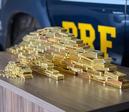 PRF faz a maior apreensão de ouro do país em Roraima 