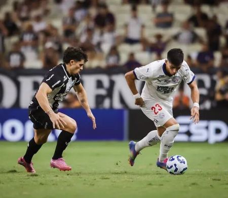 Ceará sai na frente, mas Bahia busca o empate em clássico pelo Brasileirão
