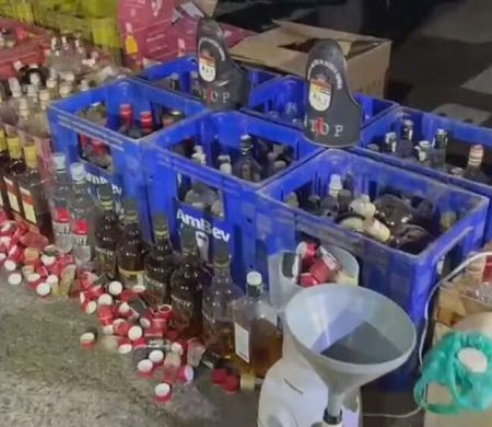 PM prende suspeito de falsificar e adulterar bebidas alcoólicas no DF