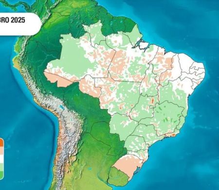 Influenciado pelo La Niña, novembro deve ter muita chuva no Brasil Influenciado pelo La Niña, novembro deve ter muita chuva no Brasil