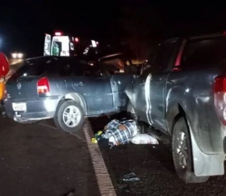 Colisão frontal na BR-262 deixa dois mortos entre Campo Grande e Ribas&nbsp;