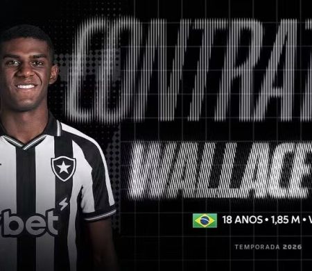 Botafogo anuncia a contratação de Wallace Davi, ex-Fluminense