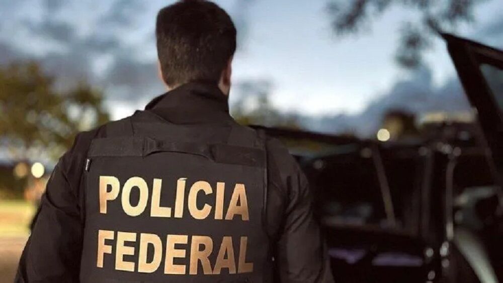 Agente da Polícia Federal durante operação (Foto: Reprodução/PF)